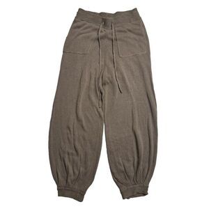 Pookie & Sebastian Womens Knit Harem Jogger Pants Brown Taupe Size Small